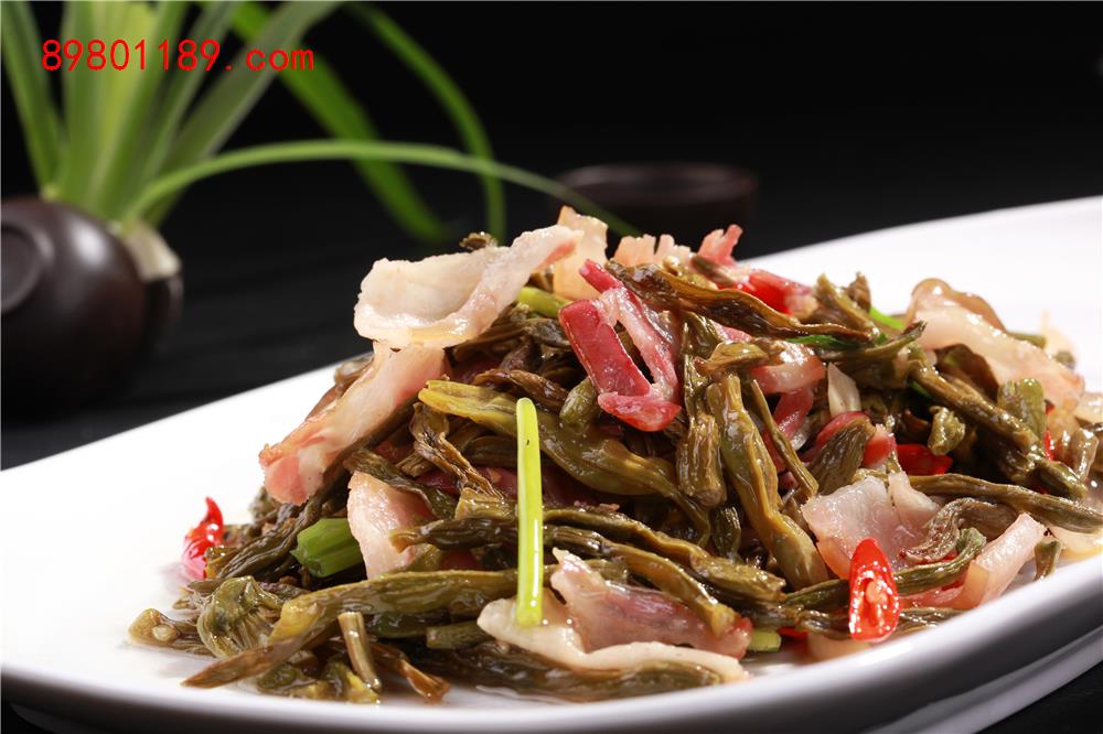 干豆角炒腊肉
